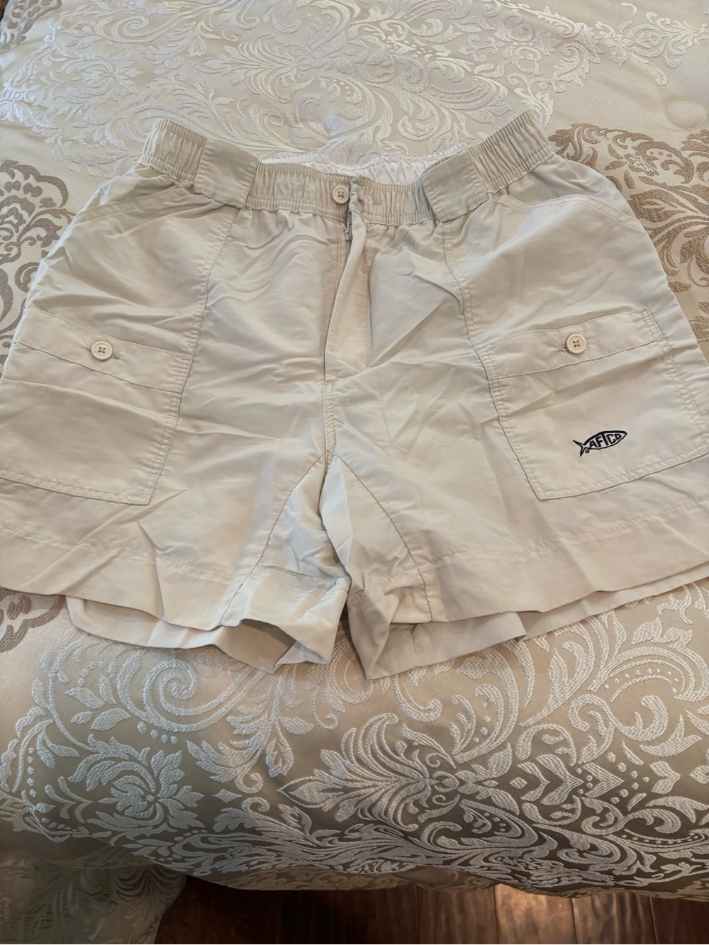 AFTCO Light Beige Cargo Shorts